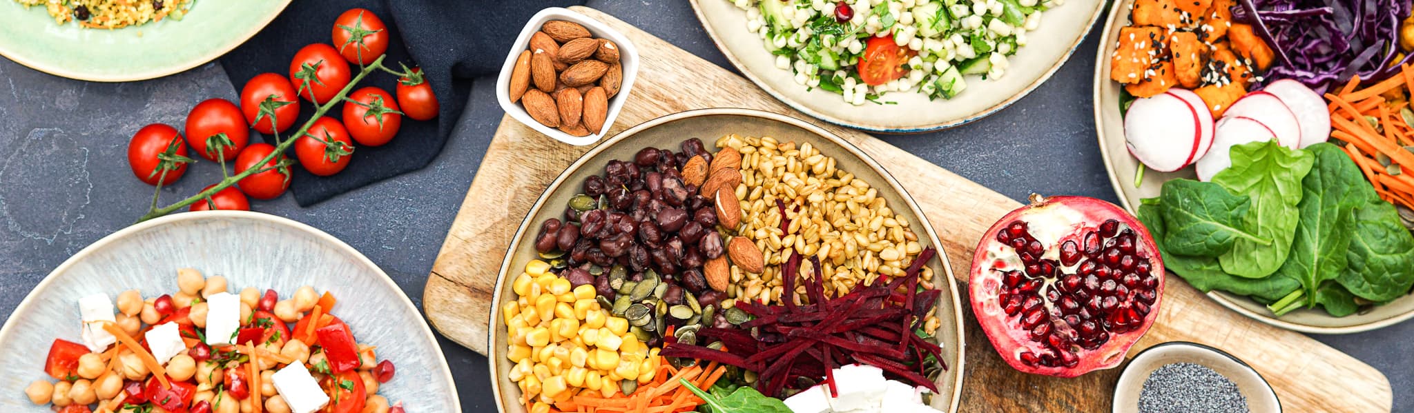 Fresh salad ingredients